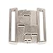 10set Silver Metal Tape Closure Closure Waist Extender Hooks & Eyes Clasps Sewing Garment Clasps Hooks for Bra Swimsuit (Silver)