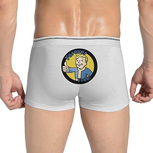 Fallout Symbol Design Logo Cool Printed Sport Underwear Breathable Full-Cut Briefs Man's White