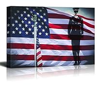 Canvas Wall Art Memorial Day Canvas Prints Home Artwork Decoration for Living Room,Bedroom - 12x18 inches