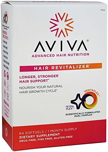 Aviva Hair - Hair Revitalizer 30 Day Supply - 64 Softgels