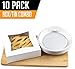 Chefible Extra Thick Durable Pie Box With Window and Pie Tins, Box Is 9x9x2.5 Inches, Perfect for Pies and Pastries, Set of 10