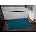 Momentum Home Machine Washable Microfiber Bristles Bathroom Rug with Non-slip Backing, 17 x 24-Inch, Teal