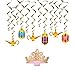 Princess Jasmine and Aladdin Birthday Party Supplies and Decorations Pack For 16 With Tableware, Decoration and Princess Candle