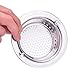2PCS Kitchen Sink Strainer With Handle Stainless Steel Garbage Portable Strainer Basket By HOXHA, Large Wide Rim 4.3