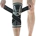 Knee Brace,Compression Knee Sleeve,Non-slip Adjustable Knee Brace Wraps with Pressure Strap and Knee Protector for Running,Sports,Joint Patella Pain Relief,Arthritis and Injury Recovery- Single