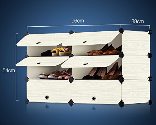 Shoe Racks Dust - resistant multi - layer economy simple storage cabinet stainless steel assembly plastic European - style household shoe (Color : #3)