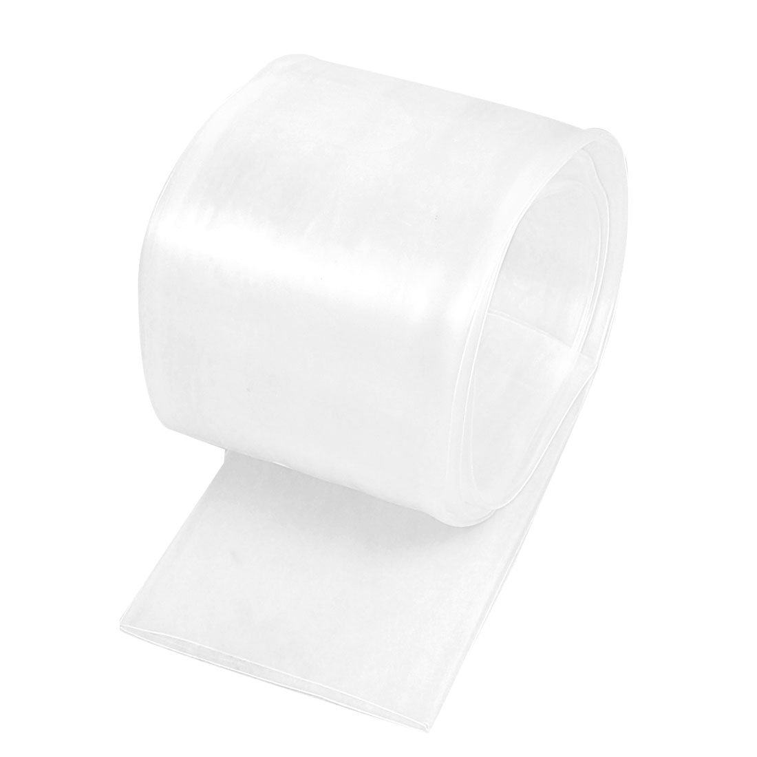 Sourcingmap Rate 2:1 50mm Dia Clear Polyolefin Heat Shrinkable Tube 1M 3.3Ft