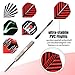 W.M Darts King 90 Percent Tungsten Steel Tip Darts (for Bristle / Normal Dartboard, 22 Gram, Pack of 3)