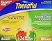 Theraflu 6 Multi-symptom Severe Cold Packets + 18 Packets Nighttime Severe Cold & Cough, Total 24 Packets