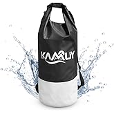 Kamuy Dry Bag Waterproof - Floatable Roll Top Dry Bag Backpack 20L for Kayaking, Fishing, Rafting, Deep River Dry Bag