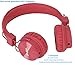 Wired Kids Headphones with Microphone and share port, Foldable Lightweight Adjustable Stereo Headset for Cellphones Smartphones iPhone iPod Laptop Computer and More by Termichy (Red)