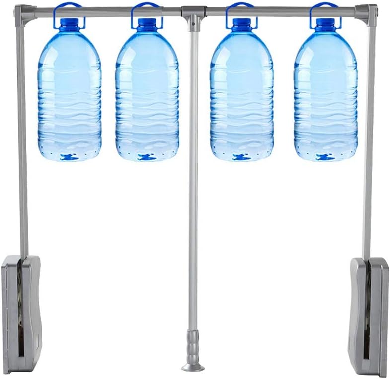 Gjrff Wardrobe Pull-down Clothes Rail, Cloakroom Automatic Lifting Clothes Hanger,Adjustable Soft Return Clothes Hanger Space Saving Bedroom Clothes Hanging Rack (Size : 830mm-1150mm)