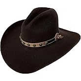 Stetson Unisex Broken Bow 4X Felt Cowboy Hat Chocolate
