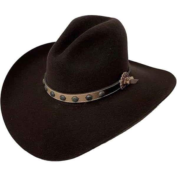 Stetson Unisex Broken Bow 4X Felt Cowboy Hat Chocolate at  display picture 3