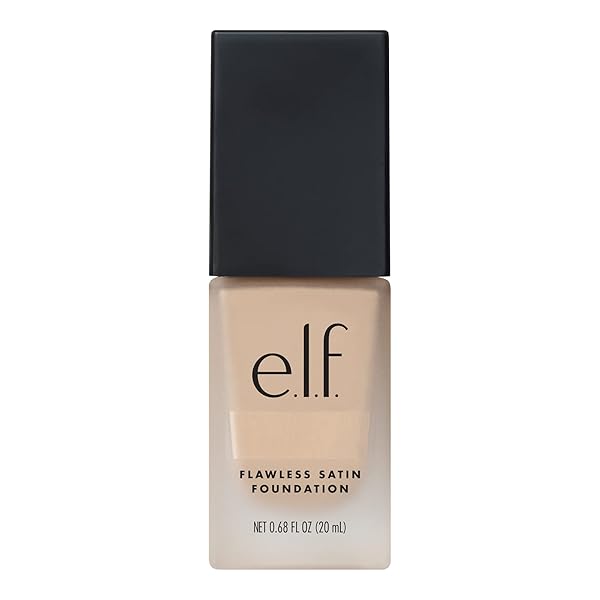 E.L.F. FLAWLESS FINISH FOUNDATION, IMPROVES UNEVEN SKIN TONE, LIGHTWEIGHT, MEDIUM COVERAGE & SEMI-MATTE, VEGAN & CRUELTY-FREE, BEIGE 0.68 FL OZ