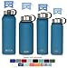 MIRA 22 Oz Stainless Steel Vacuum Insulated Wide Mouth Water Bottle - Thermos Keeps Cold for 24 hours, Hot for 12 hours - Double Wall Hydro Travel Flask - Hawaiian Blue