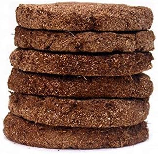 Dhan Lakshmi Pooja Samagri Havan Kande/Cow Dung Cake/Uple/Thepdi/130 mm Round Shape - Set of 30