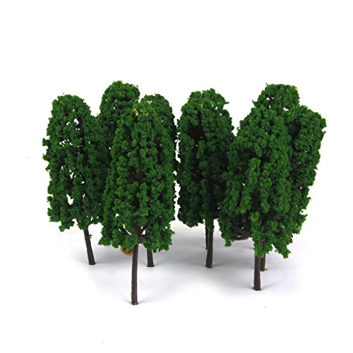 Fityle 40pcs N Scale Model Trees Layout Railroad Train Landscape 7.7-8cm/3-3.15'' - Thumbnail 5