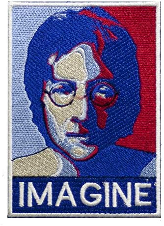 John Lennon Patch, Iron On Sew On, Lennon Portrait Patch