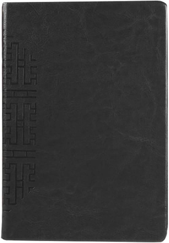 KAIDELIN A5 Leather Hard Cover Business Notebook Journal/Super Thick Writing Notebook/Lined Pages Book/Record Books - 8.4 x 5.7 inches,400 Pages,200 Sheets (Black)