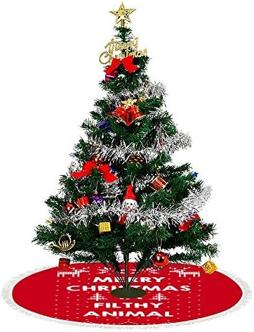 メリークリスマスシャツ 1 Pngタッセル付きクリスマスツリースカート ストラップすることができます ラウンド屋内屋外マットクリスマスパーティーの休日の装飾 B081l7m75m 1 400円