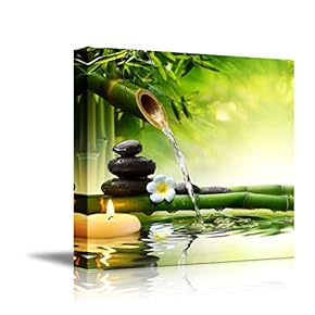 Spa Stones in Garden with Flow Water