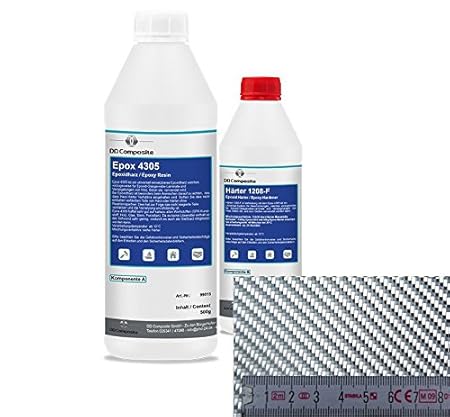 750g GFK Epoxidharz + 1m² Glasfasergewebe 390g/m² Köper