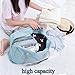 hopesport Women's Bag with Nice Sized Zipper Pocket in Front Weekend and Overnight Travel Duffle, Blue