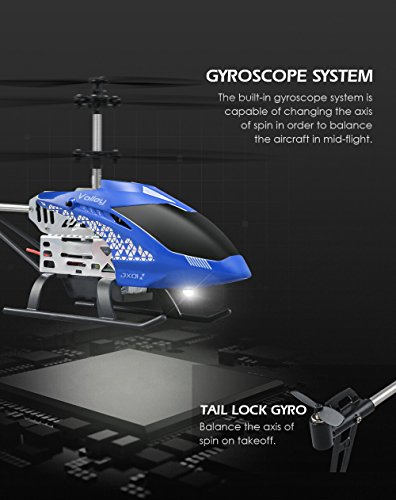 JJRC JX01 3.5CH 2.4G Gyro Remote Control Helicopter Sets Attitude Aluminum Hover Copter (Blue)