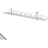 IKEA - SIGNUM Cable management, horizontal, silver color (FBA) (Pack 1)