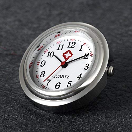 Women Girls Nurse Watches Hygienic Lapel Pin-on Brooch Flower Silicone Cover Medical Doctor Paramedic Hanging Fob Watch