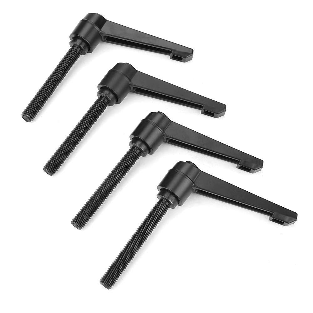4pcs M10 Adjustable Fixing Handles Male Thread Stainless Steel Machine Handles (80mm)