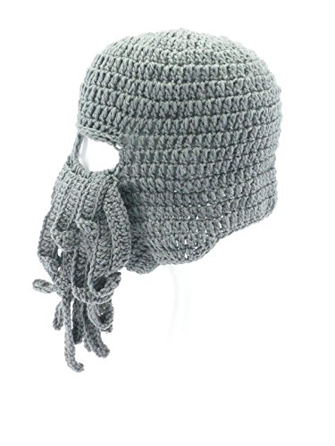 Oidon Octopus Winter Warm Knitted Wool Ski Face Mask Knit Beard