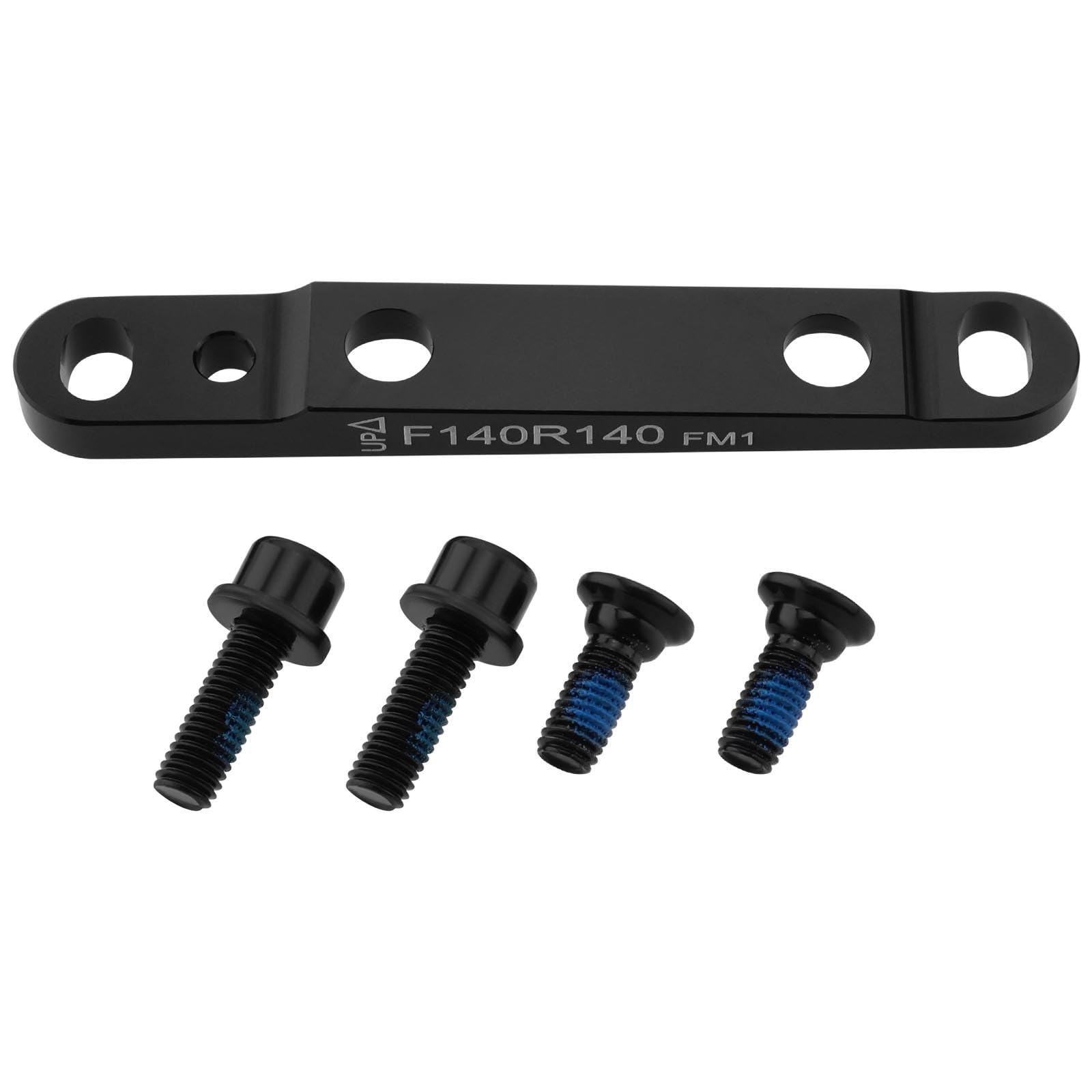 ECSiNG 1PC Bicycles Flat Mount Disc Brake Adapter Front Ultralight Flat Disc Brake Caliper Mount Adapter for Road Bike Cycling F140/F160 Bike Accessory Black