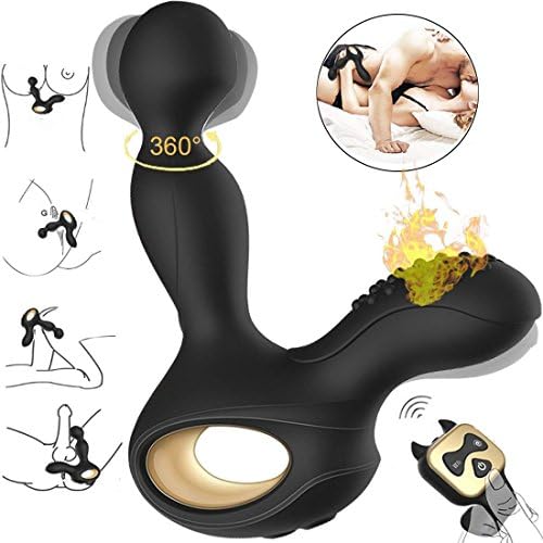 360 Degree Rotating P*Stimulator with 3 Speeds and 10 Vibrations Toys for Men Plug T-Shirt