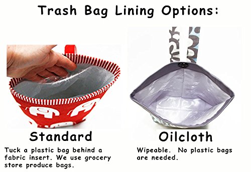 Car Trash Bag, Amy Butler Modern Optic, Customizable, Car Organizer, Auto Bag, Auto Organizer, Car Accessories, Car Gift, Auto Trash Can
