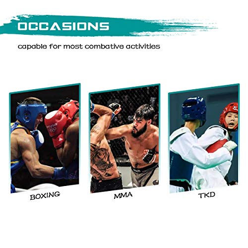 Luniquz Boxing Protective Headgear for Kids, L Black - Thumbnail 6