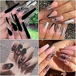 12 Sheets Butterfly Nail Art Stickers Decal 3D