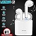 Wireless earbuds Stereo,Bluetooth Headphones Earphones Earbud with Mic Mini In-Ear Earbuds Earphones Earpiece Sweatproof Sports Earbuds with Charging Case for Apple iPhone X 8 7 6 Plus Samsung Android