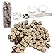 Yoption 150 Pieces Octagon Sealing Wax Beads Kit for Christmas Cards, Envelopes, Wedding Invitations, Wine Packages, Gift Idea (Bronze)