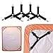 DORARA 4 PCS Bed Sheet Straps, Triangle Bed Sheet Fasteners, Heavy Duty Sheet Gripper Clips, Adjustable Elastic Bedsheet Holder Straps, Fitted Sheet Clip, for Bed Sheets, Mattress Covers, Sofa Cushion