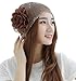 Qunson Womens Bling Flower Chemo Beanie Hat Cap for Cancer Patients