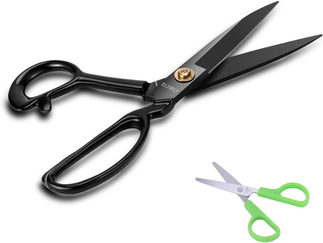 Elfirly Sewing Scissors Heavy Duty Fabric Scissors Professional