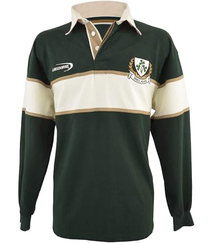 Amazon.com: Traditional Craft Rugby Shirt for Men Ireland Long
