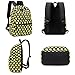 Tibes Cute Waterproof Backpack Funny Emoji Schoolbag for Kids Black