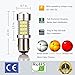 ENDPAGE 1157 2057 2357 7528 BAY15D LED Bulb 2-pack, Xenon White 6000K, Extremely Bright, 54-SMD with Projector Lens, 10-30V, Work as Back Up Reverse Lights, Brake Tail Lights, Turn Signal Blinkers