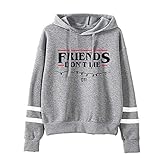 Stranger TV Show Things Friends Don't Lie Upside Down Hoodie Sweater Sweatshirt Pullover (Friends Don't Lie, S)