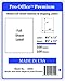 Pro Office Shipping Labels for Printers - Premium 100 Full-Sheet Self Adhesive - Laser and Ink Jet Printers, White, Made in USA, 8.5 x 11 Inches, Pack of 100, Same Size As Avery 8165 and More