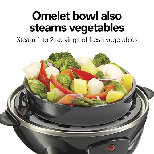 Hamilton Beach 3in1 Electric Egg Cooker for Hard Boiled Eggs, Poacher