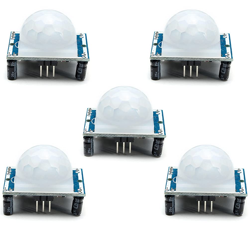 DollaTek 5pcs Human Sensor Module Pyroelectric Infrared PIR Motion Detector Modules